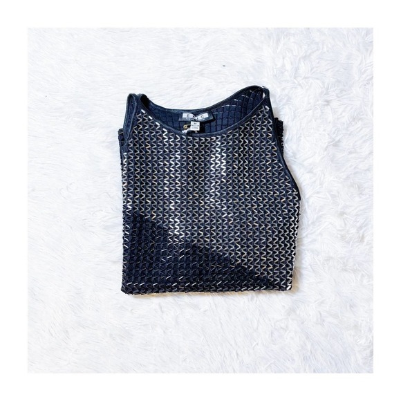 Epic Threads Tops - Epic Banded Sequined Evening Tank Top Size Small